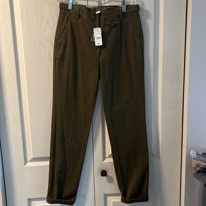 NWT Brooks brothers green chino  pants size 0
